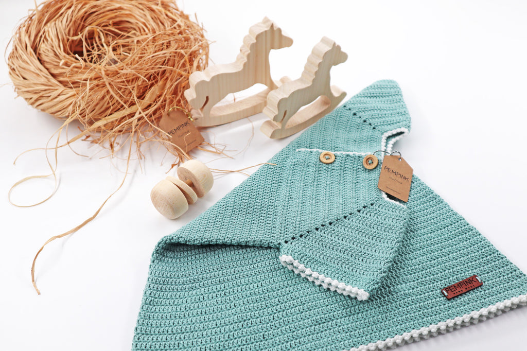 Natural Blue Baby Gift Set