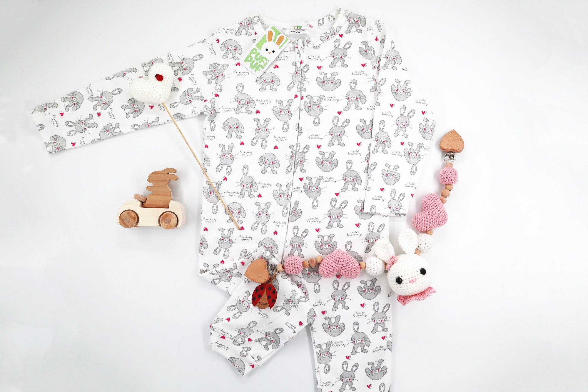 Pink Rabbit Gift Set
