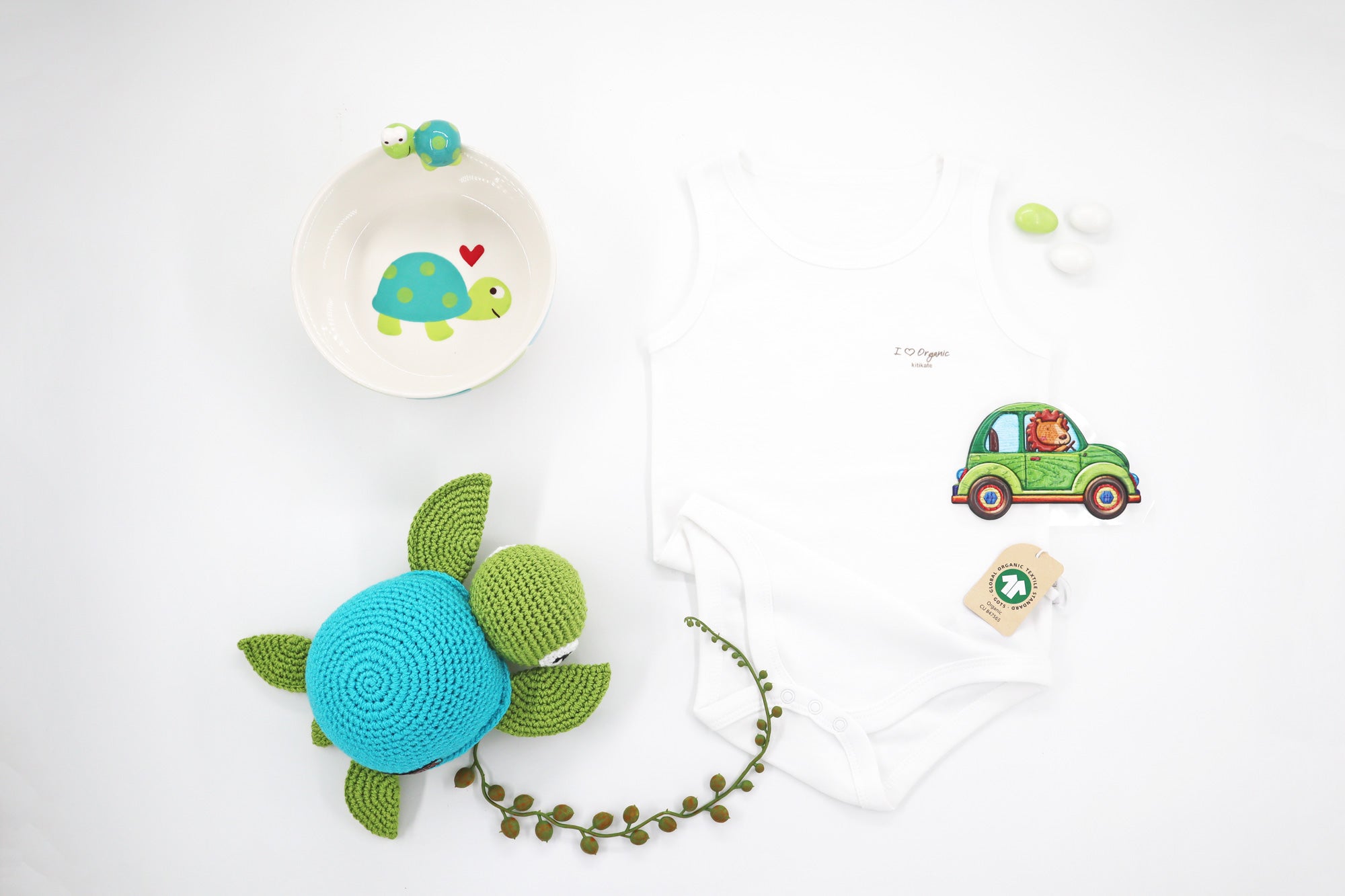 Green Turtle Gift Set